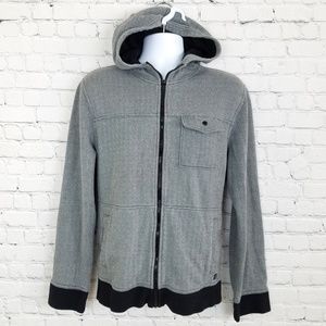 Tony Hawk Gray Full Zip Hoodie w/Pockets, Size XL